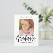 Pruwgeborsteld Afstuderen Briefkaart (Staand voorkant)