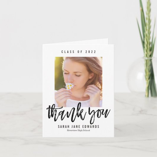 Pruwgeborsteld Afstuderen Hartelijk dank Bedankkaart (Voorkant)