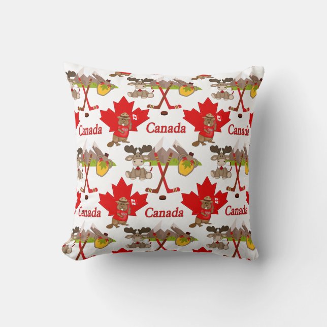 Pruwweg Canadese Beaver Kussen (Voorkant)