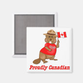 Pruwweg Canadese Beaver Magneet (Voorkant / Achterkant)