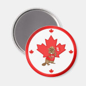 Pruwweg Canadese Beaver Magneet (Voorkant / Achterkant)
