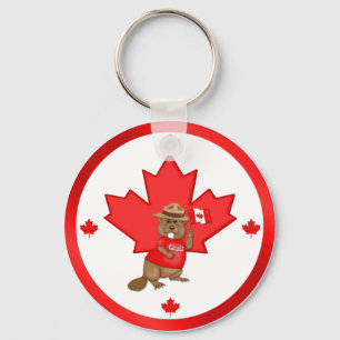 Pruwweg Canadese Beaver Sleutelhanger