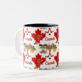 Pruwweg Canadese Beaver Tweekleurige Koffiemok (Voorkant links)