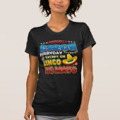 Pruwweg Tsjechisch met uitzondering van Cinco de M T-shirt (Voorkant)