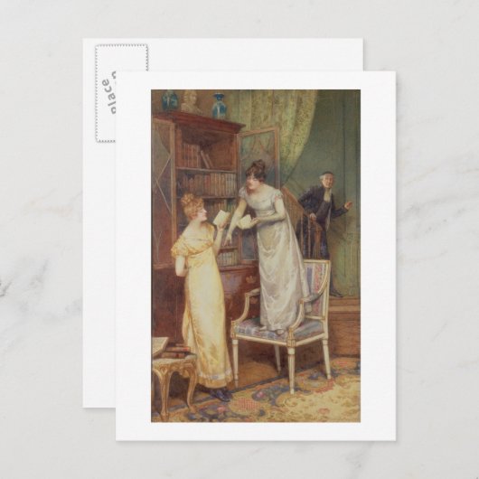 Prying Eyes, 1901 (w/c verhoogd met wit) Briefkaart (Voorkant / Achterkant)