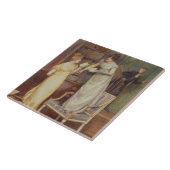 Prying Eyes, 1901 (w/c verhoogd met wit) Tegeltje (Zijkant)