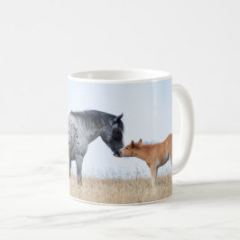Pryor Mountain Wild Hengst en Veulen Koffie Mok