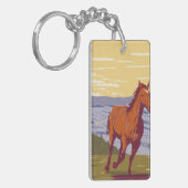 Pryor Mountain Wild Horse Range Sleutelhanger (Voorkant Links)