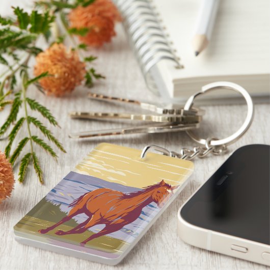 Pryor Mountain Wild Horse Range Sleutelhanger (Voorkant Rechts)