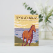 Pryor Mountains Wild Horse Range  Briefkaart (Staand voorkant)