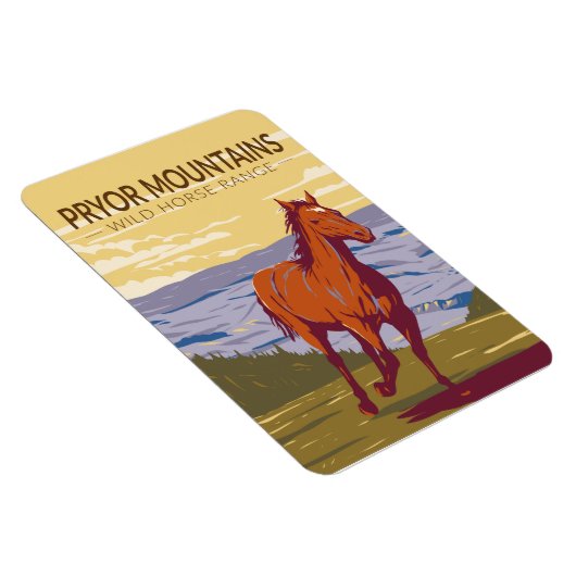 Pryor Mountains Wild Horse Range  Magneet (Rechterzijde)