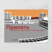 Prypyat Propaganda-stijl Briefkaart (Voorkant)