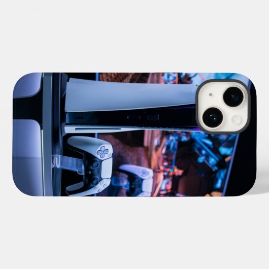 PS5-geïnspireerde iPhone-draagtas Case-Mate iPhone Case (Achterkant (horizontaal))