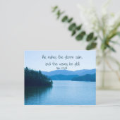 PS 107:29 Hij maakt het storm kalm Briefkaart (Staand voorkant)