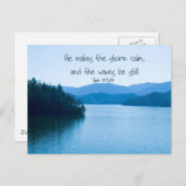 PS 107:29 Hij maakt het storm kalm Briefkaart (Voorkant / Achterkant)