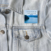 PS 107:29 Hij maakt het storm kalm Vierkante Button 5,1 Cm (In situ)