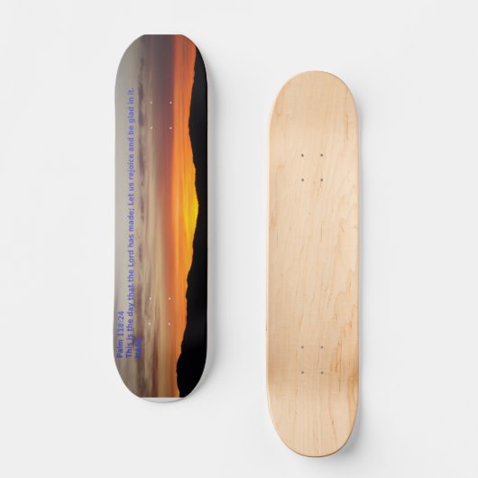 Ps 118:24 persoonlijk skateboard (Voorkant)