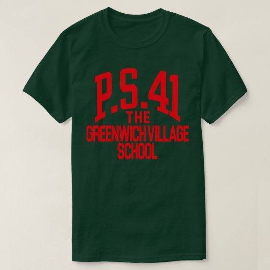 PS 41 Greenwich Village School T-shirt (Design voorkant)