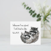 PS 56:3 als ik bang ben dat ik in U zal vertrouwen Briefkaart (Staand voorkant)