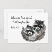 PS 56:3 als ik bang ben dat ik in U zal vertrouwen Briefkaart (Voorkant / Achterkant)