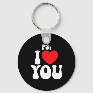 Ps I Love You Day Paarse Grappige Valentijn Matchi Sleutelhanger