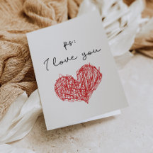 PS Ik hou van je hartkaart.