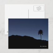 PS, ik hou van je... palm Springs in Shadows Briefkaart (Voorkant / Achterkant)