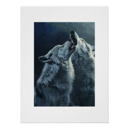 PS Natuur Design, Howling Wolves Poster Art