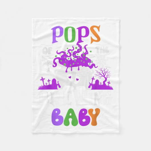 Ps Of The Brewing Baby Dad To Be Halloween Fleece Deken (Voorkant)