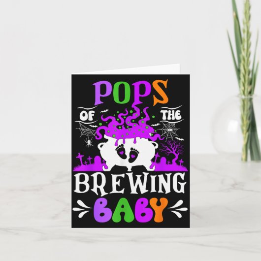 Ps Of The Brewing Baby Dad To Be Halloween Kaart (Voorkant)