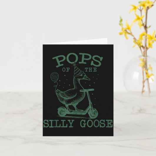 Ps Of The Silly Goose First Birthday Family Matchi Kaart (Gele Bloem)