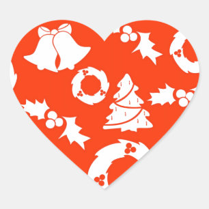 PS red-christmas-.jpg Hart Sticker