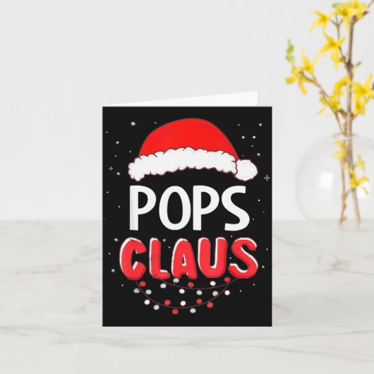 Ps Santa Claus Christmas Matching Costume  Kaart (Gele Bloem)