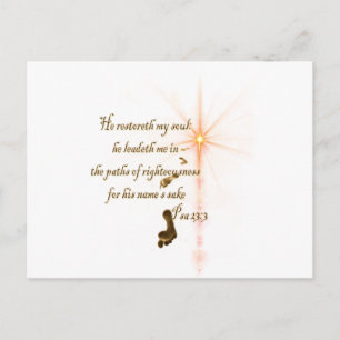 Psa 23.3 De Heer is mijn schaar Briefkaart