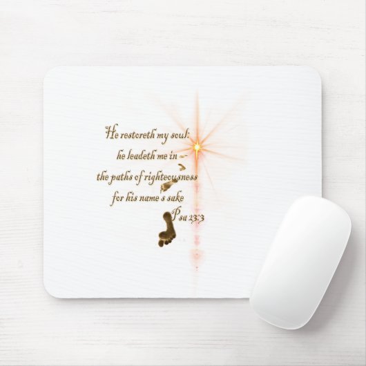 Psa 23.3 De Heer is mijn schaar Muismat (Met muis)