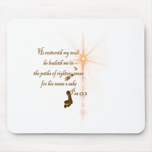 Psa 23.3 De Heer is mijn schaar Muismat (Voorkant)