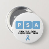 PSA voor prostaatkanker Ronde Button 7,6 Cm (Voorkant /achterkant)