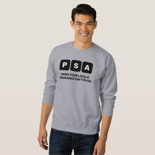 PSA voor prostaatkanker Trui (Voorkant volledig)