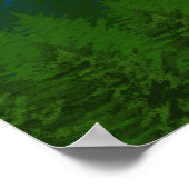 Psalm121 Bijbelvers Bergen Uitzicht Poster (Hoek)