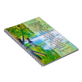 Psalm1:1-3 Gezegeld is het Christelijke man Notitieboek (Rechterzijde)