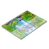 Psalm1:1-3 Gezegeld is het Christelijke man Notitieboek (Linkerzijde)