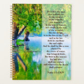 Psalm1:1-3 Gezegeld is het Christelijke man Planner (Voorkant)