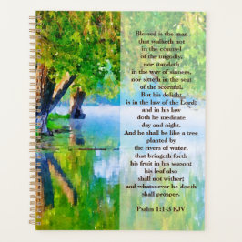 Psalm1:1-3 Gezegeld is het Christelijke man Planner