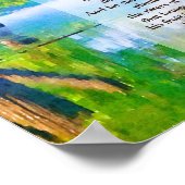 Psalm1:1-3 Gezegeld is het Christelijke man Poster (Hoek)