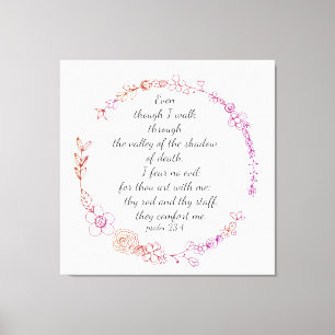 Psalm23:4 canvasafdruk canvas afdruk