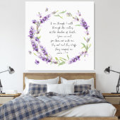 Psalm23:4 canvasafdruk canvas afdruk (Insitu (Slaapkamer))