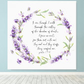 Psalm23:4 canvasafdruk canvas afdruk (Insitu (Houten vloer))