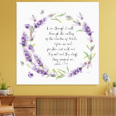 Psalm23:4 canvasafdruk canvas afdruk (Insitu (Woonkamer))