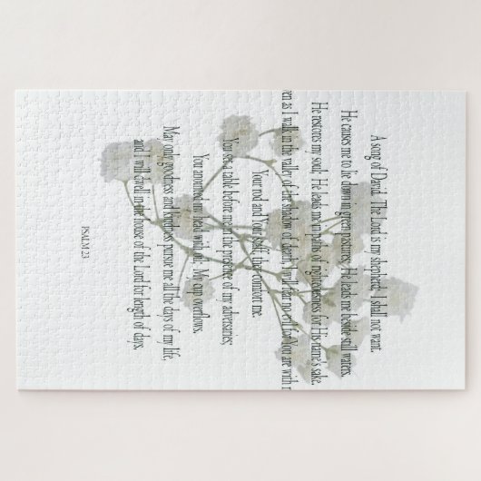 Psalm23, witte ventilator, moeilijke puzzel legpuzzel (Horizontaal)
