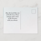 Psalm 100:1-2 Maak een vrolijk geluid voor de Heer Briefkaart (Achterkant)